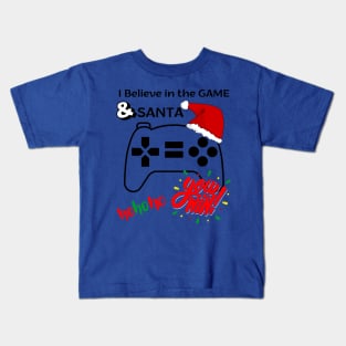 I Believe is the Game and Santa Kids T-Shirt